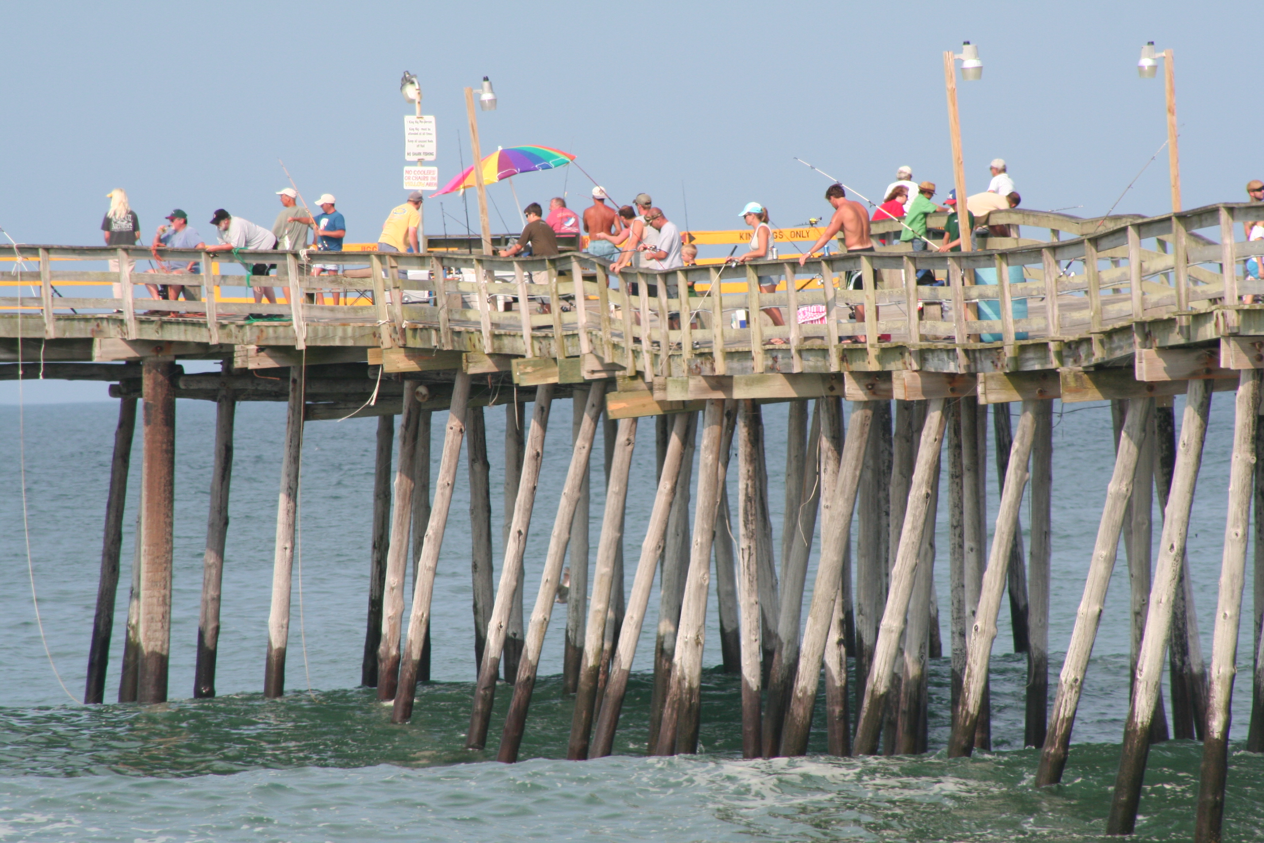 summer pier fishing